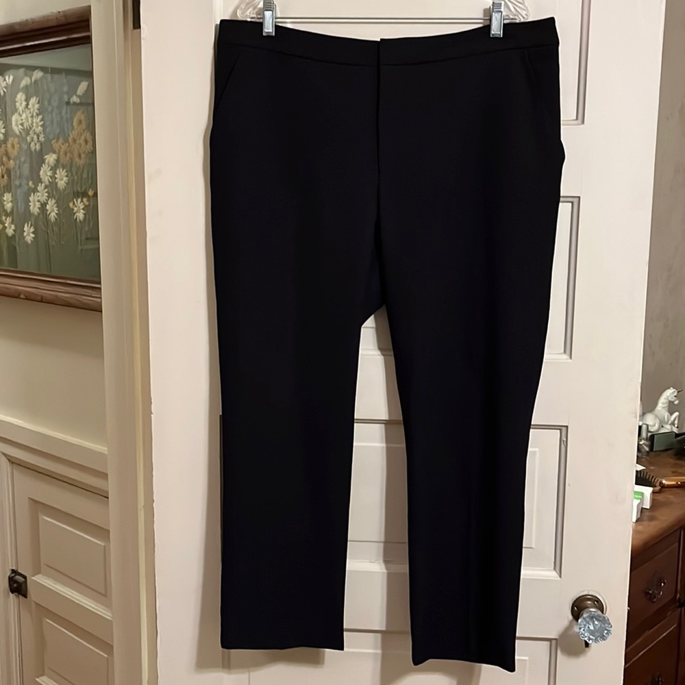 Black Cropped Dress Pants